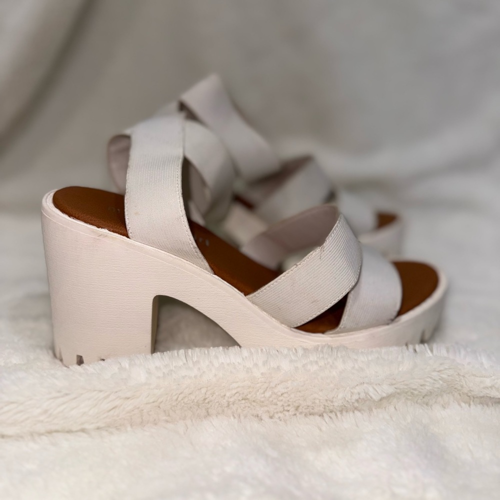 Madden Girl White Platform Sandals